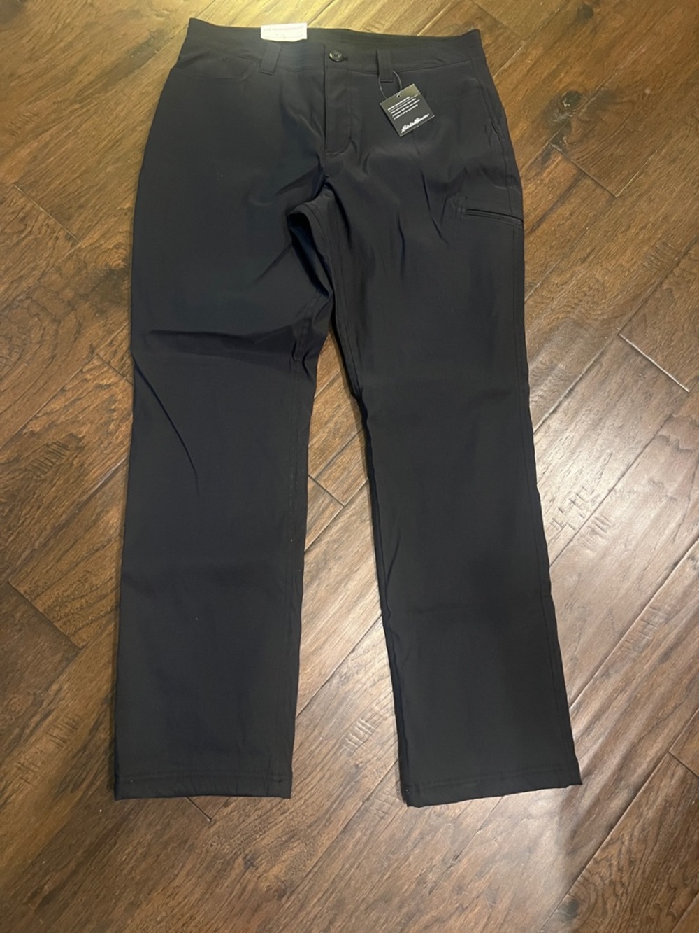 Eddie Bauer Black Fleece Lined Ranier Performance Pants 12 NWT